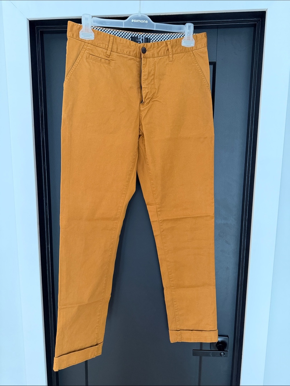 Men's Mustard Chino Pants by
